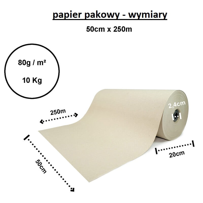 Voimapaperi rullassa 50 cm x 250 m - Image 2