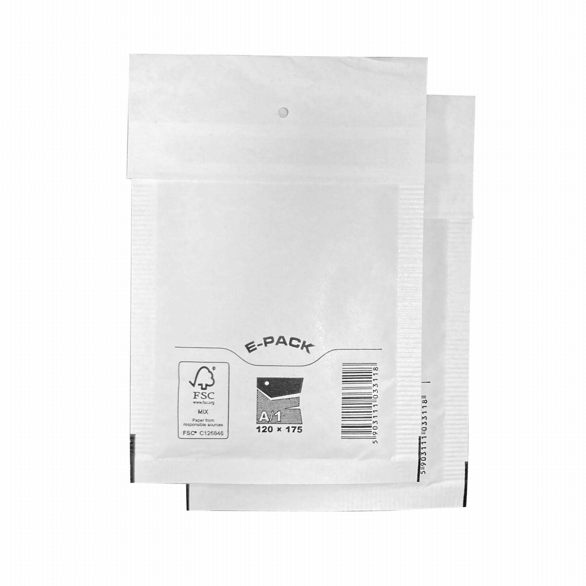 A11 Bubble kirjekuori 120x175mm valkoinen - Image 2