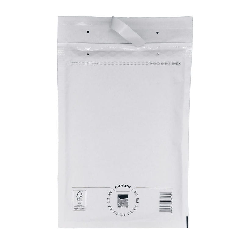 G17 Bubble kirjekuori 250 x 350 mm valkoinen