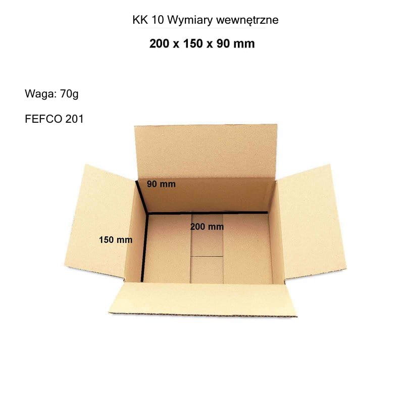 Pahvilaatikko 200x150x90 - KK 10 - Image 3