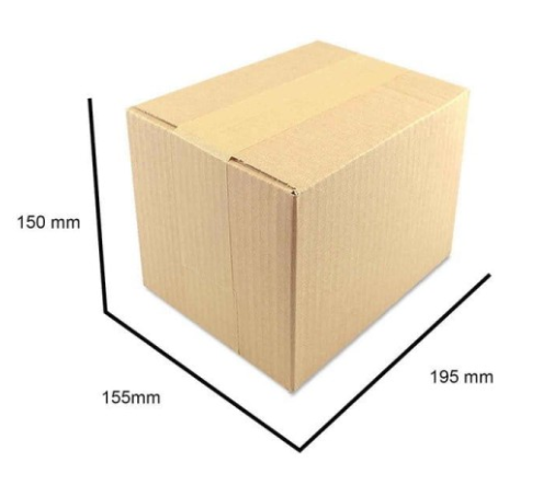 Pahvilaatikko 190x150x90/140mm KK20 - Image 2