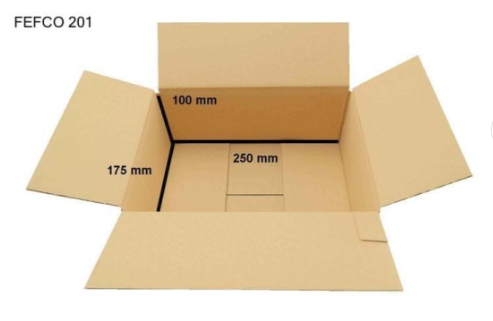 Pahvilaatikko 250x175x100mm KK24 - Image 2